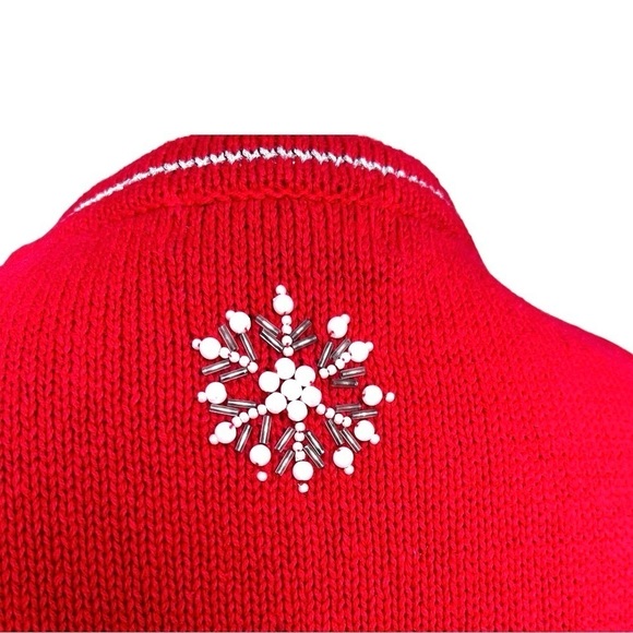 Vintage ALL POINTS Ugly Christmas Sweater Size L - Picture 6 of 9